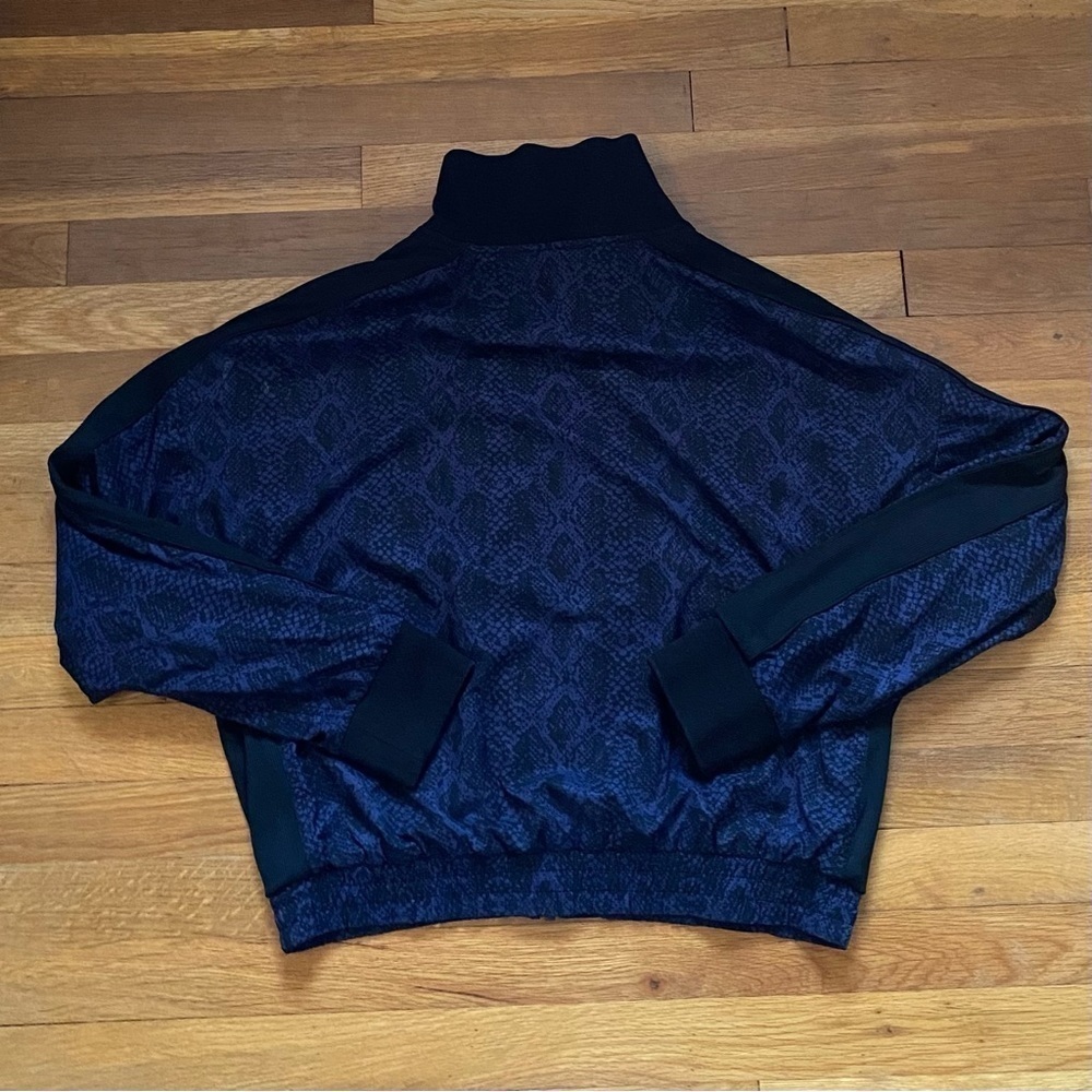 Athleta Brooklyn Track Bomber Python Printed Jack… - image 3